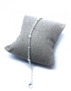 Bracciale con Rondelle e Ovalini Bianchi