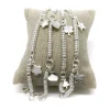 Bracciale con Rondelle e Soggetti Pendenti SOGGETTO fiore