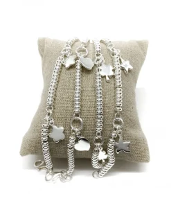 Bracciale con Rondelle e Soggetti Pendenti SOGGETTO fiore
