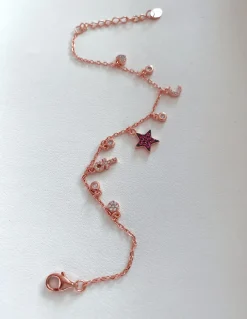 Bracciale con Soggetti Mini di Zirconi Pendenti SOGGETTO stella