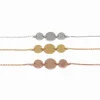 Bracciale con Tre Tondini COLORE ARGENTO Bianco