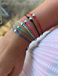 Bracciale Cordino e Cuore COLORE NERO