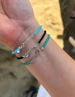 Bracciale Cristalli e Sfere Centrali COLORE CRISTALLI cristalli verde acqua