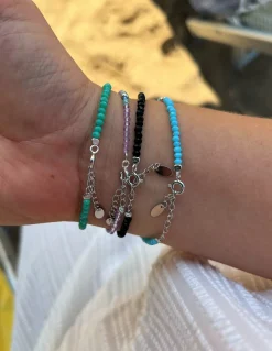 Bracciale Cristalli e Sfere Alternate COLORE CRISTALLI cristalli neri