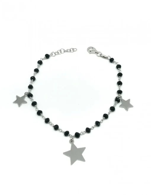 Bracciale Cristalli e Stelle Pendenti
