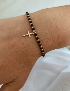 Bracciale Cristalli, Palline e Croce