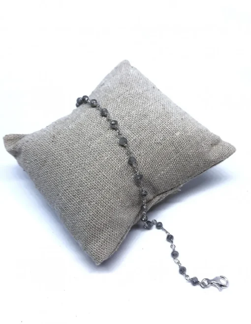 Bracciale di Cristalli di colore Grigio COLORE ARGENTO Bianco