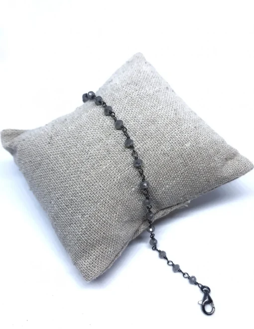 Bracciale di Cristalli di colore Grigio COLORE ARGENTO Bianco