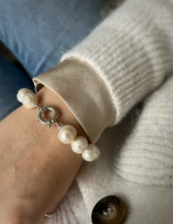 Bracciale di Perle Akiko COLORE ARGENTO Bianco OPZIONE Senza Soggetti