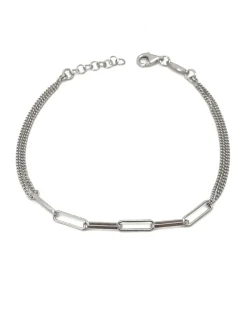 Bracciale Double Chain Special Edition COLORE ARGENTO Bianco