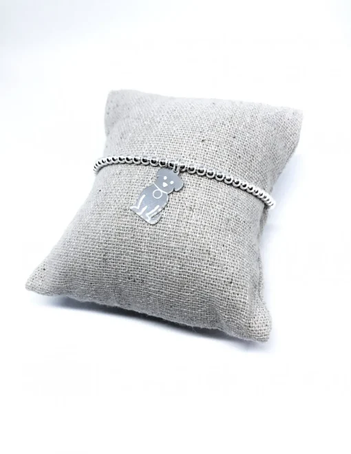 Bracciale Elastico con Cane Seduto