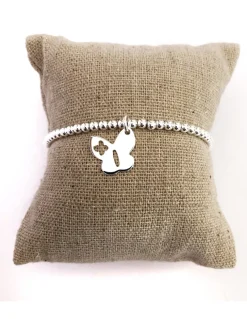 Bracciale Elastico con Farfalla Stilizzata