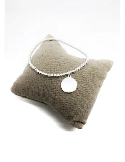 Bracciale Elastico con Targhetta Tonda Grande