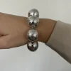 Bracciale Elastico Sfere Battute Cunda