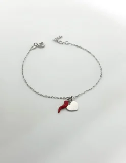 Bracciale Las Vegas COLORE ARGENTO Bianco SOGGETTO cuore