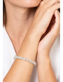 Bracciale Maglia Bizantina COLORE ARGENTO Bianco LUNGHEZZA BRACCIALE 18 CM GRANDEZZA DELLA MAGLIA S (5 mm)