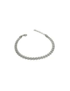 Bracciale Multicuore COLORE ARGENTO Bianco