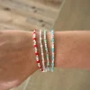 Bracciale Pepite 3 mm e Cristalli COLORE CRISTALLI cristalli rosa