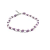 Bracciale Pepite e Nodini Colorati LUNGHEZZA BRACCIALE 18 CM + 3 CM ALLUNGATORE COLORE CORDINO Violetto