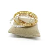Bracciale Rigido a Schiava con Numeri Romani COLORE ARGENTO Bianco MISURA DONNA