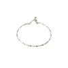 Bracciale Rigido Attorcigliato COLORE ARGENTO Bianco