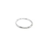 Bracciale Rigido Canna Tonda COLORE ARGENTO Bianco