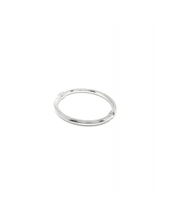 Bracciale Rigido Canna Tonda COLORE ARGENTO Bianco