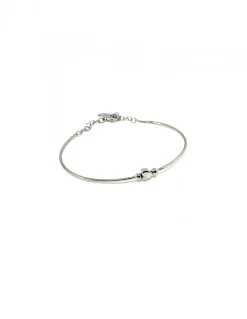 Bracciale Rigido con Soggetto Mini COLORE ARGENTO Bianco SOGGETTO cuore