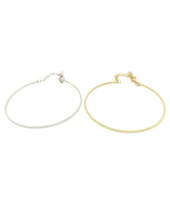 Bracciale Rigido Mini COLORE ARGENTO Bianco