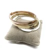 Bracciale Rigido Quadrato da 5 mm liscio COLORE ARGENTO Bianco