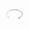 Bracciale Rigido "Made with Love" COLORE ARGENTO Bianco