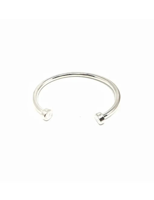 Bracciale Rigido "Made with Love" COLORE ARGENTO Bianco