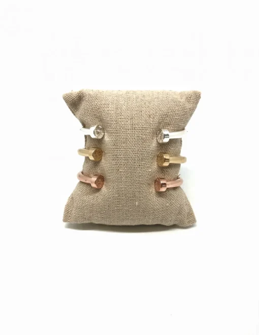 Bracciale Rigido "Made with Love" COLORE ARGENTO Bianco