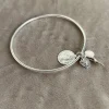 Bracciale Rigido Sacro Cuore COLORE ARGENTO Argentato