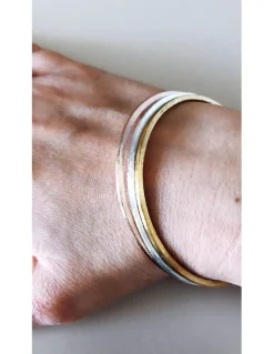 Bracciale Rigido Schiava Inciso a Mano COLORE ARGENTO Bianco DIAMETRO SCHIAVA 6.5 cm