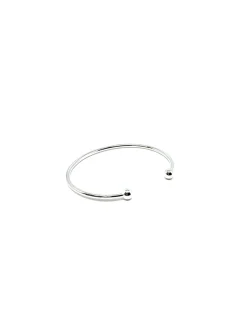 Bracciale Rigido Schiava Simmetrico COLORE ARGENTO Bianco