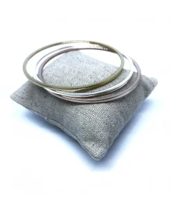 Bracciale Rigido Schiava Lucido COLORE ARGENTO Bianco DIAMETRO SCHIAVA 6.5 cm