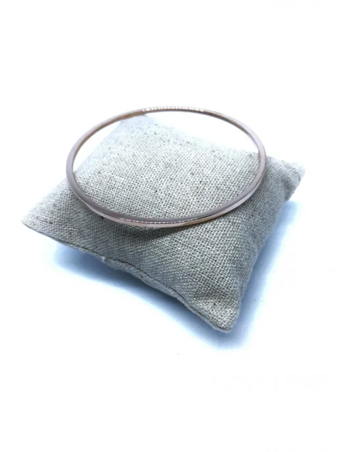 Bracciale Rigido Schiava Lucido COLORE ARGENTO Bianco DIAMETRO SCHIAVA 6.5 cm