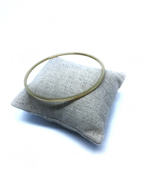 Bracciale Rigido Schiava Lucido COLORE ARGENTO Bianco DIAMETRO SCHIAVA 6.5 cm