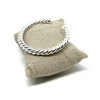 Bracciale Rigido Torciglione COLORE ARGENTO Argentato