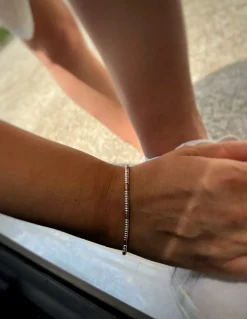 Bracciale Rondelle e Ovalini Zigrinati