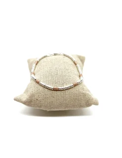 Bracciale Rondelle e Ovalini Zigrinati
