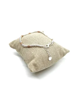 Bracciale Rondelle e Ovalini Zigrinati