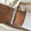Bracciale Rosetta COLORE ARGENTO Bianco
