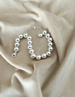 Bracciale Sfere 9 mm e Cuoricione Mini