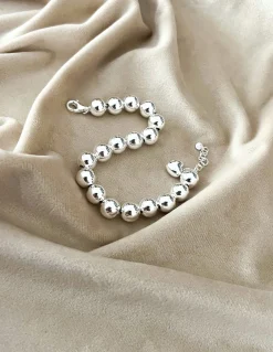 Bracciale Sfere 9 mm e Cuoricione Mini
