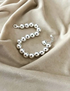 Bracciale Sfere 9 mm e Cuoricione Mini