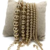 Bracciale Sfere Dorato con Catenella DIAMETRO SFERE 4 mm
