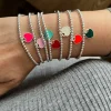 Bracciale Sfere e Cuore Smaltato COLORE SMALTO ROSA