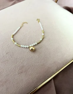 Bracciale Sfere e Perle con Pendente